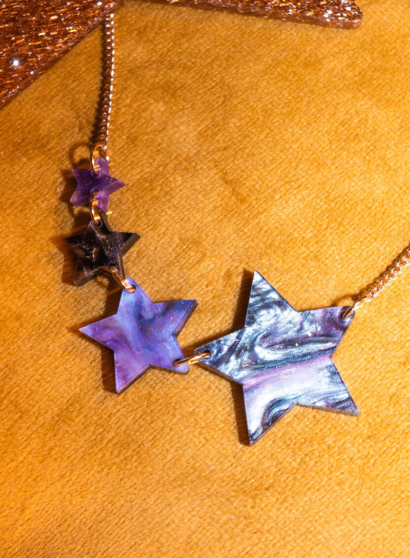 Shooting Star Necklace Astrology Pearl