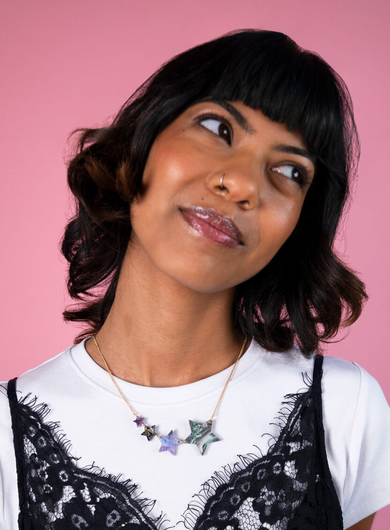 Shooting Star Necklace Astrology Pearl