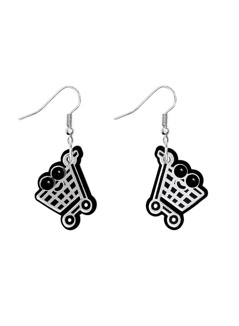 Shopping Trolley Earrings