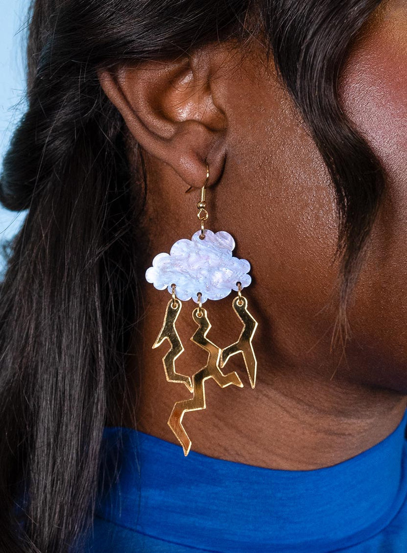 Thunderstorm Cloud Earrings