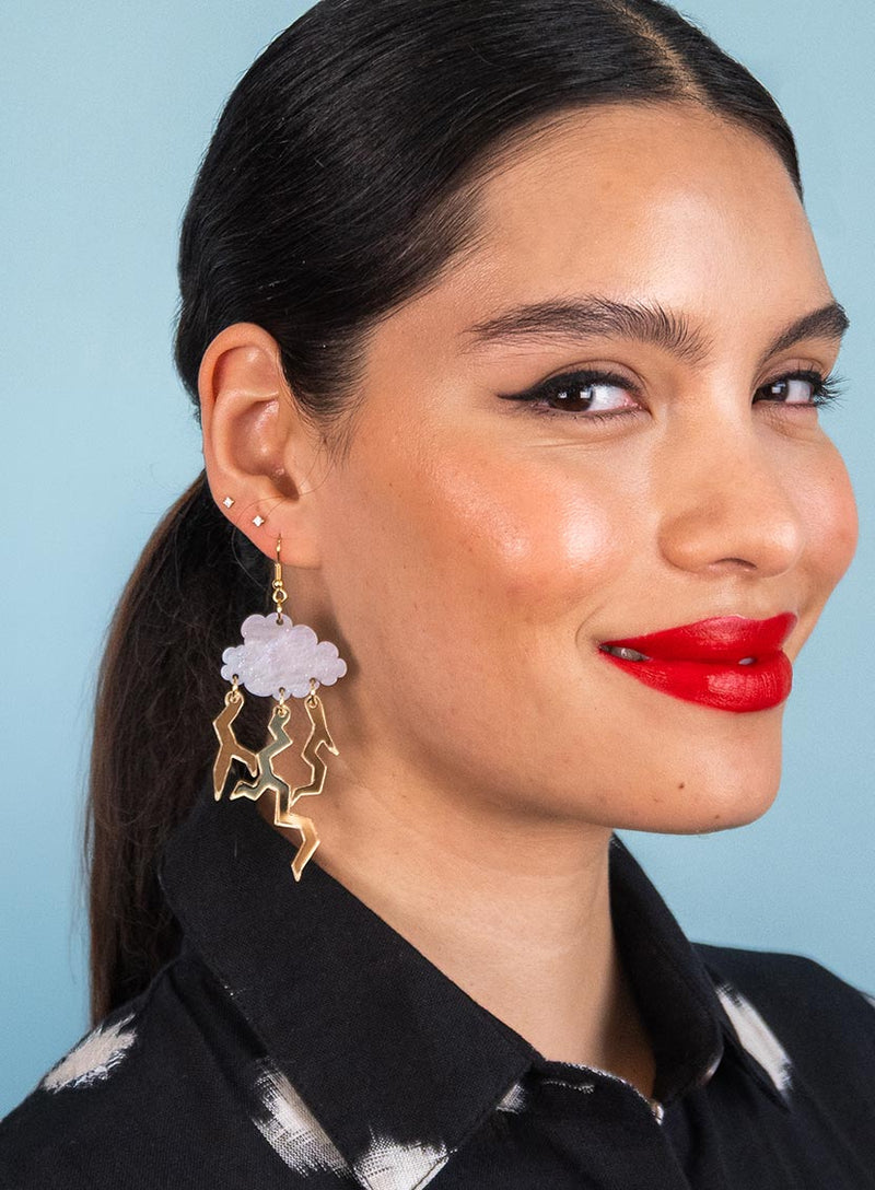 Thunderstorm Cloud Earrings