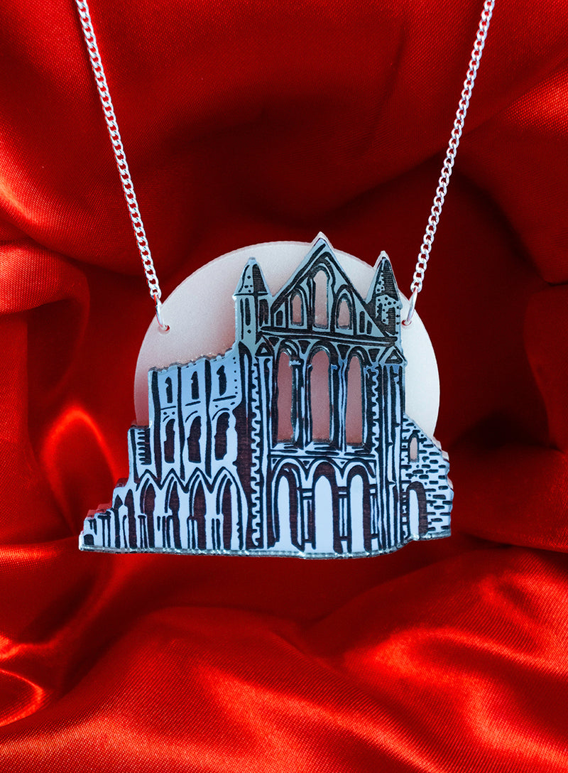 Whitby Abbey Necklace - Glow in the Dark