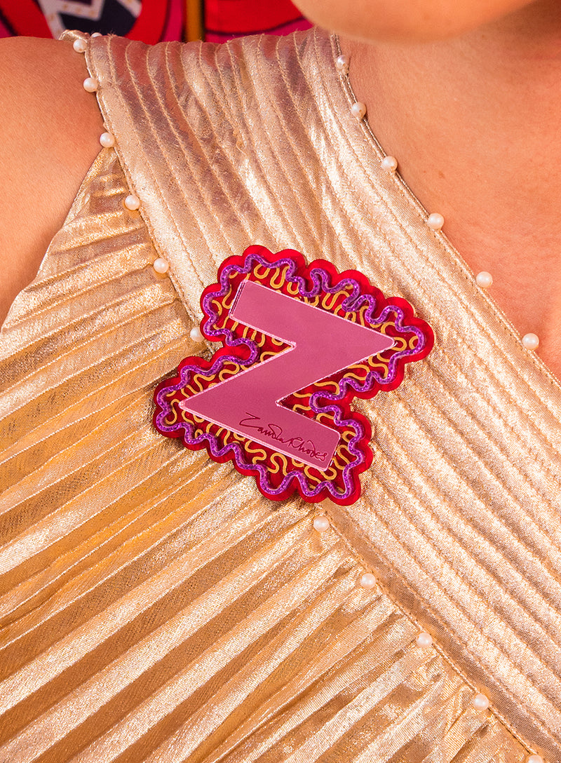 Z for Zandra Brooch