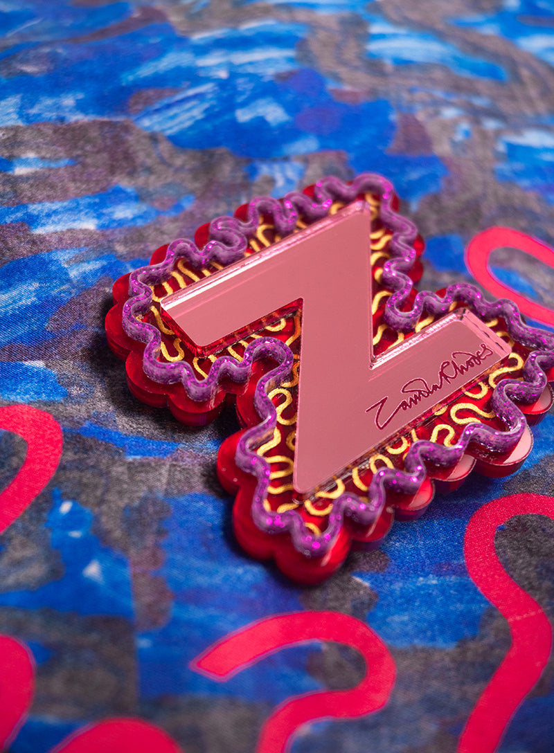 Z for Zandra Brooch