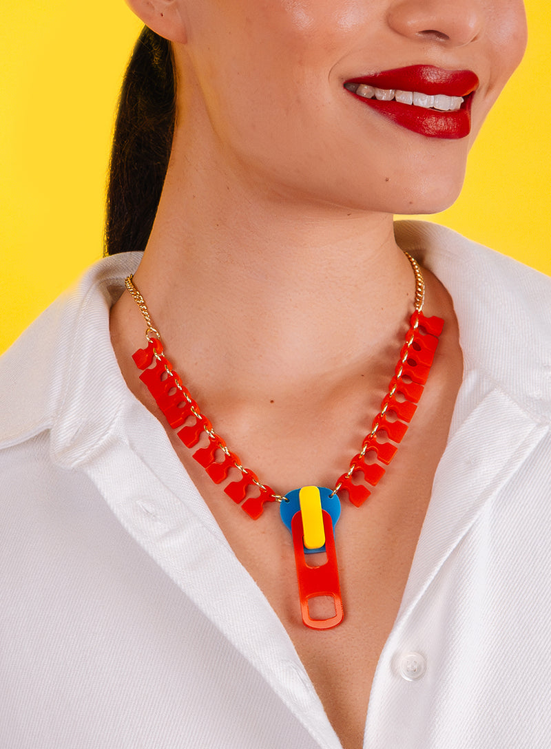 Zip Necklace - Primary
