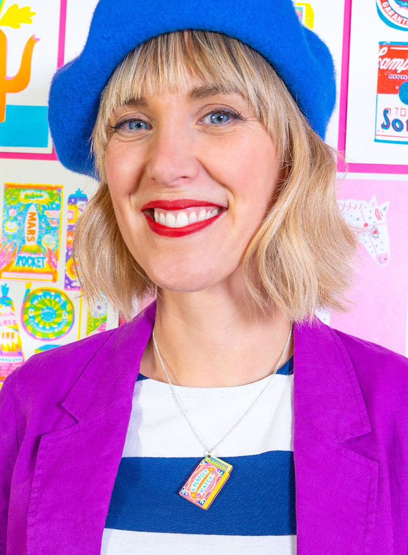 A Perfect Match Box Pendant Necklace - Louise Lockhart