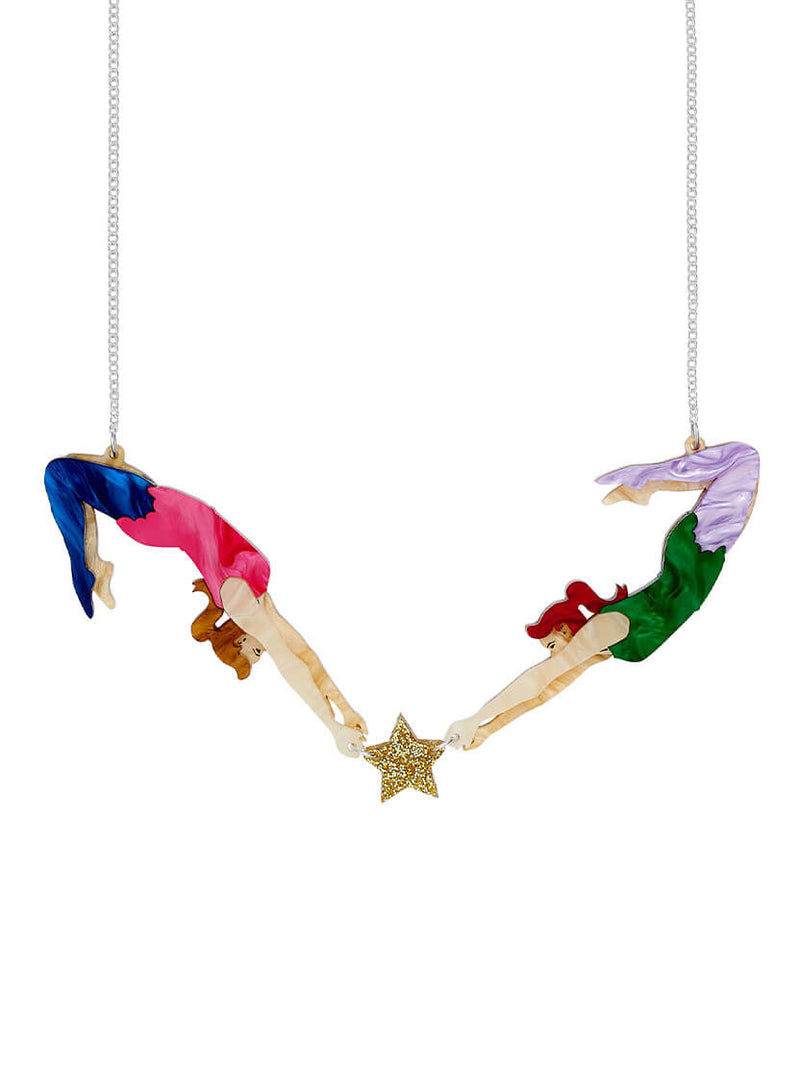 Aerial Acrobat Duo Necklace by Tatty Devine