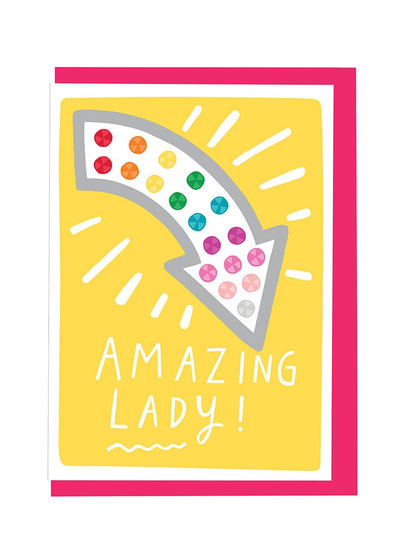 Tatty Devine X Alison Hardcastle Alison Hardcastle Fairground Arrow Card