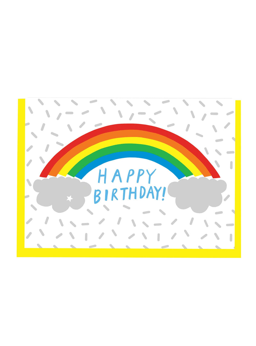 Tatty Devine Alison Hardcastle Rainbow Birthday Card