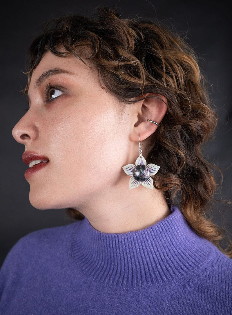 Tatty Devine Belladonna Flower Earrings