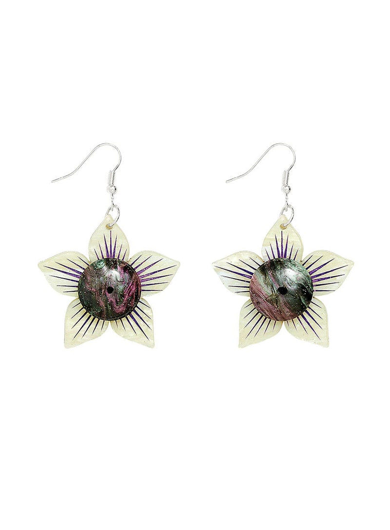 Tatty Devine Belladonna Flower Earrings