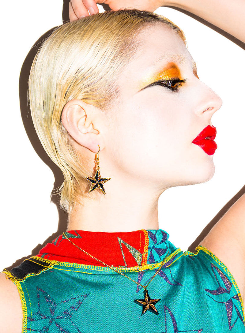 bodymap star earrings