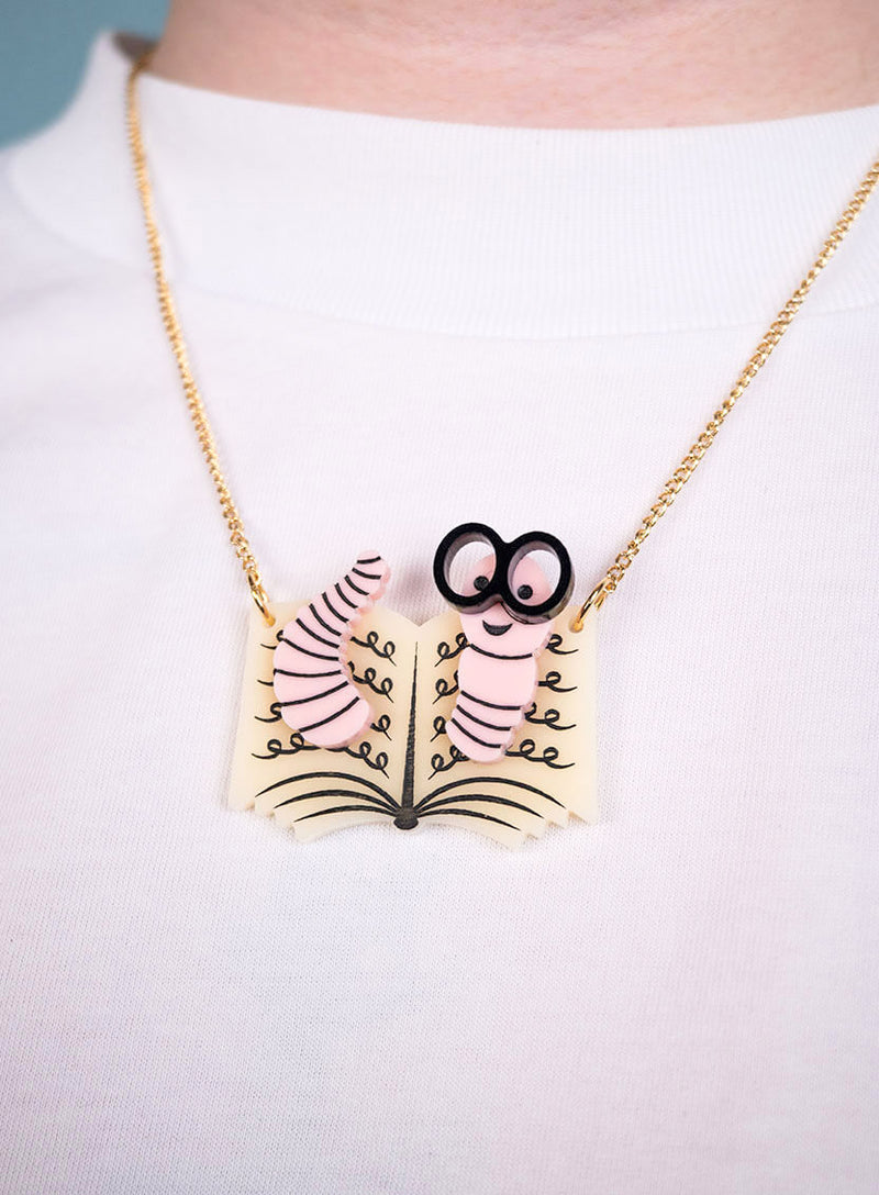 Bookworm Necklace