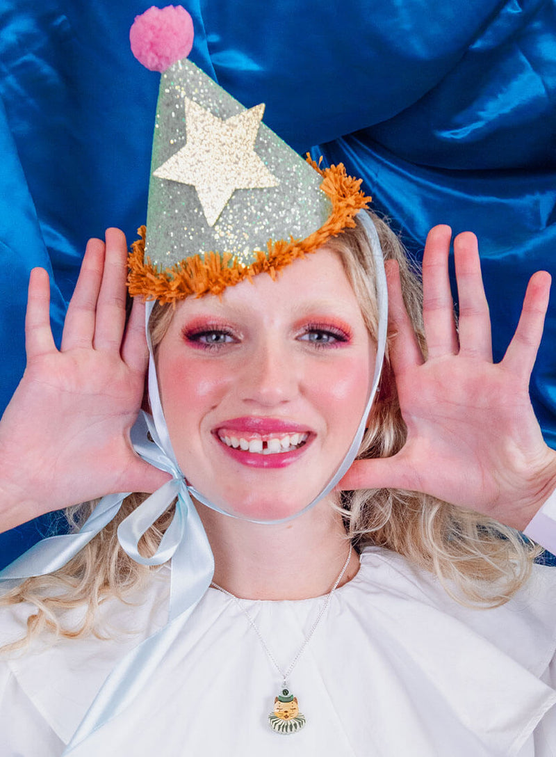 Cute Circus Cat pendant necklace