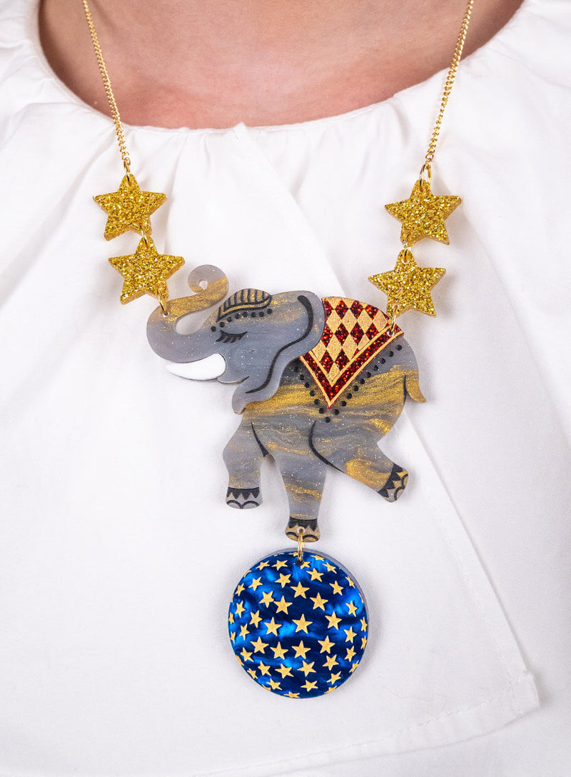 Circus Elephant Necklace by Tatty Devine