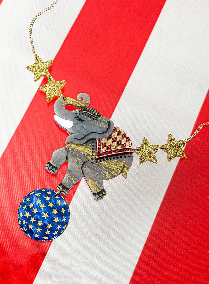Circus Elephant Necklace by Tatty Devine