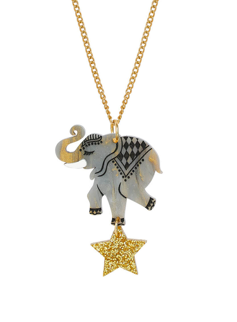 Circus Elephant Pendant Necklace by Tatty Devine