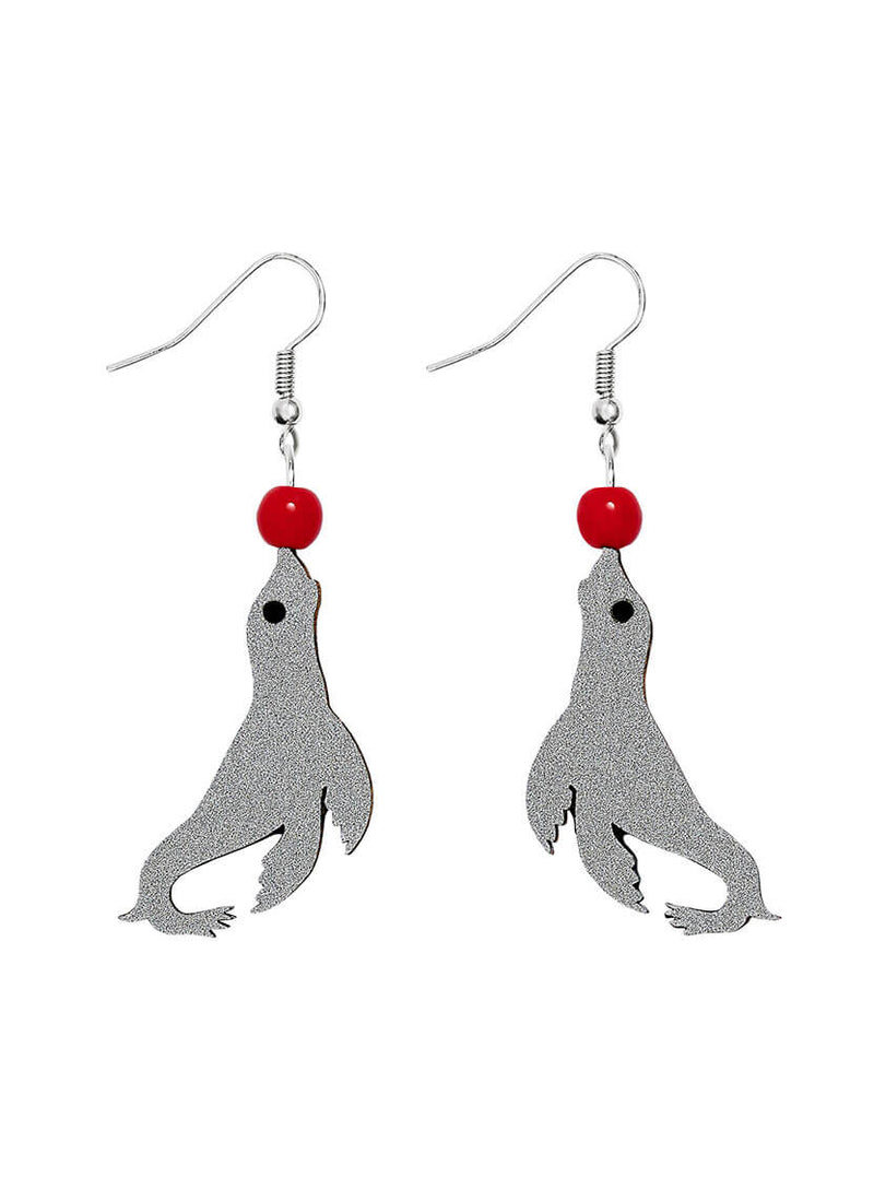 Circus Seal Earrings by Tatty Devine