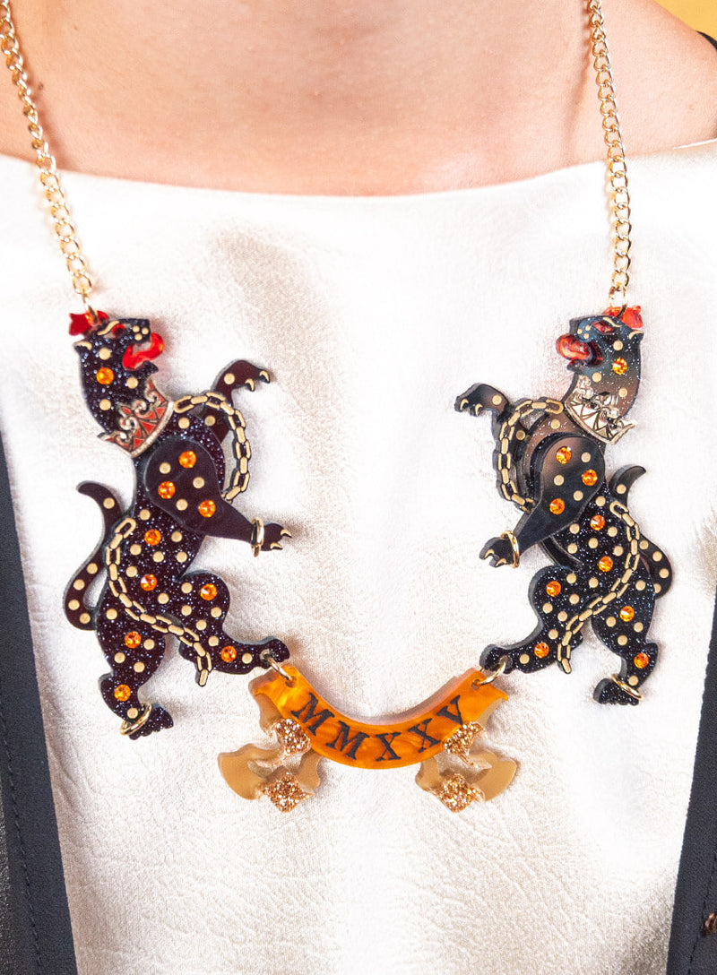 Coat of Arms Statement Necklace