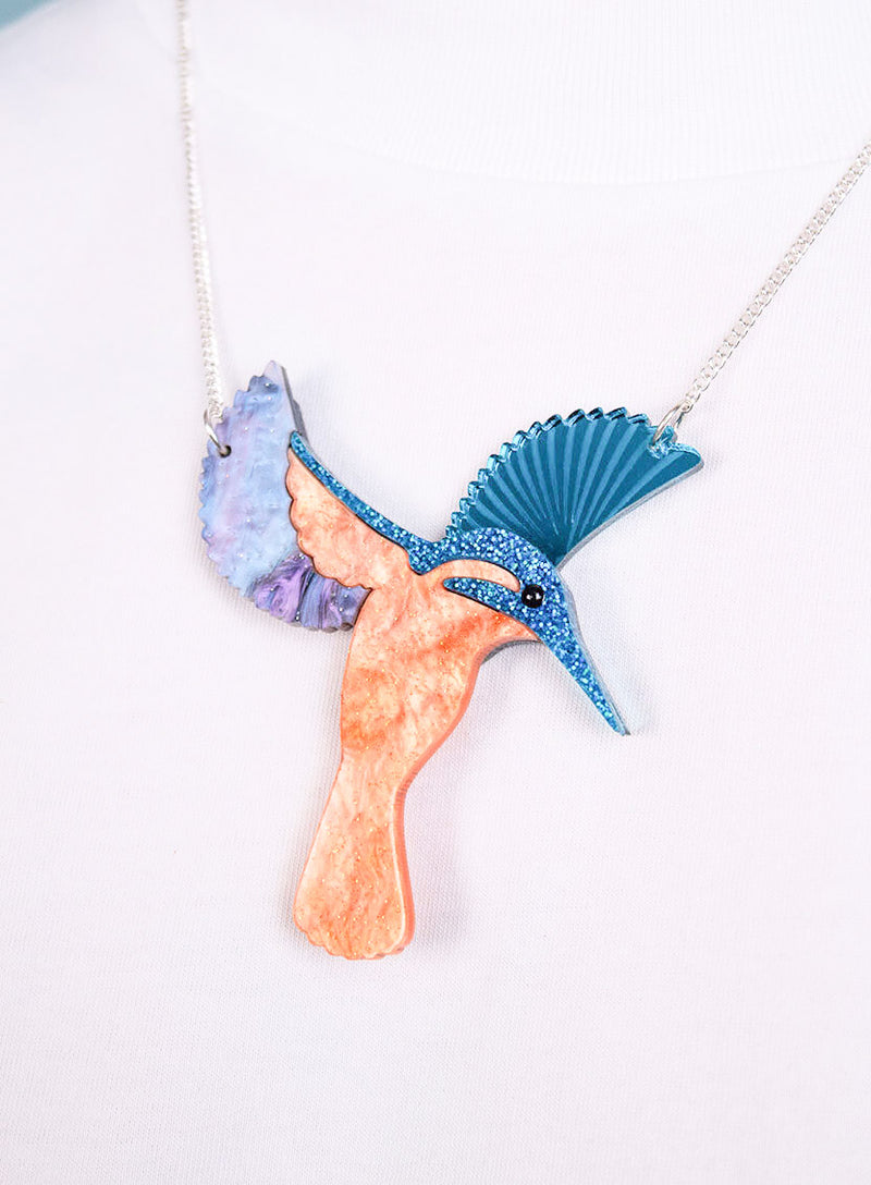 Diving Kingfisher Necklace