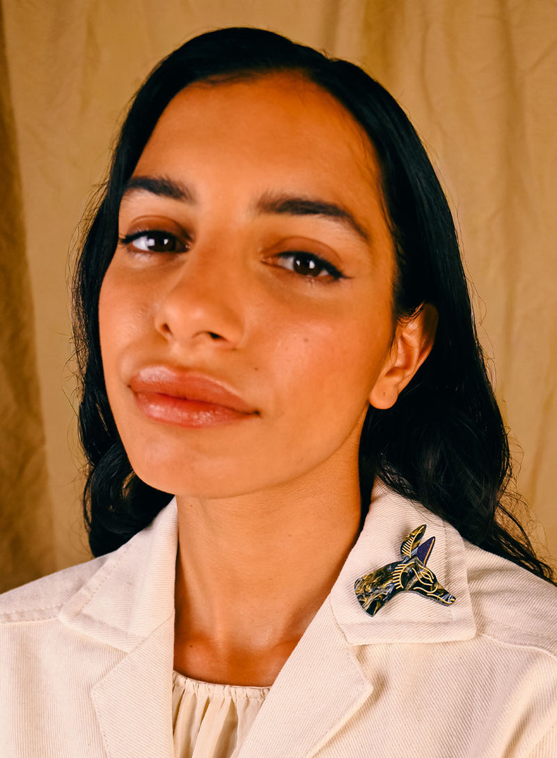 Flying Scarab Beetle Necklace