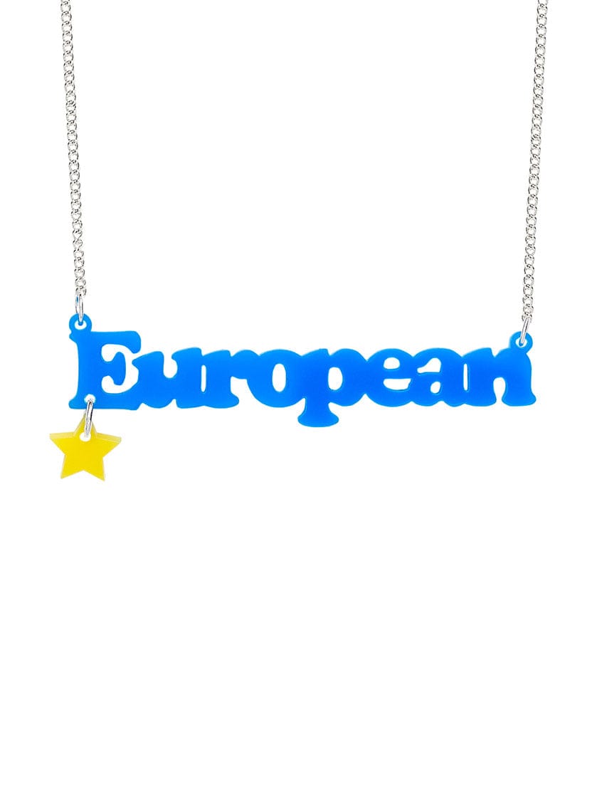 Tatty Devine European Necklace - Recycled Blue
