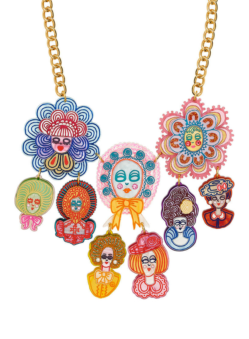 Family Tree Statement Necklace