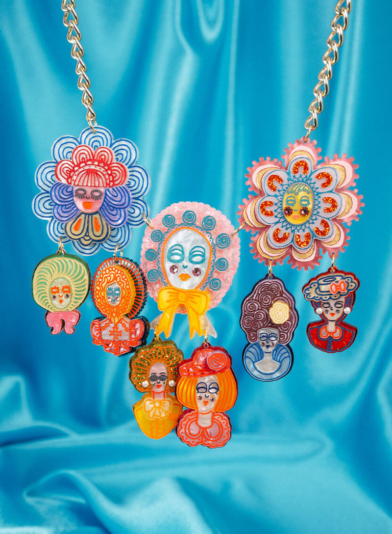 Family Tree Statement Necklace