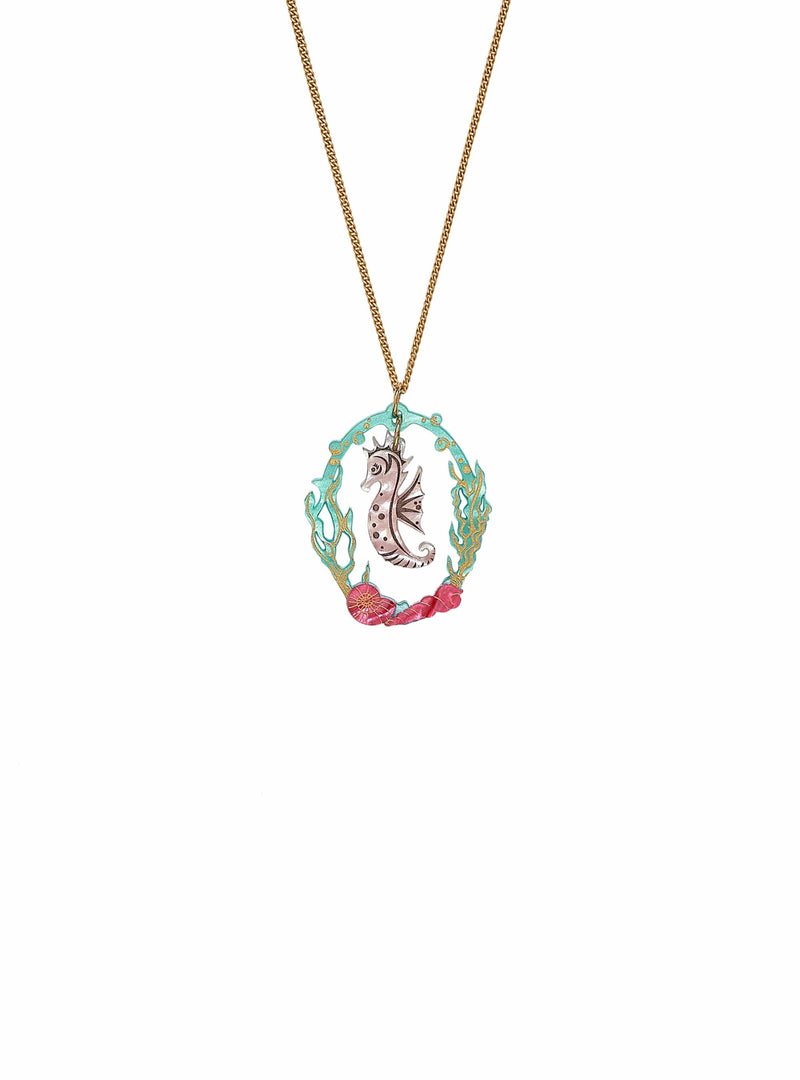 Tatty Devine Fantasy Seahorse Pendant