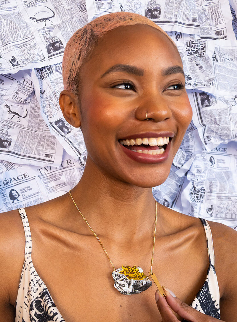 Fish and Chips Necklace