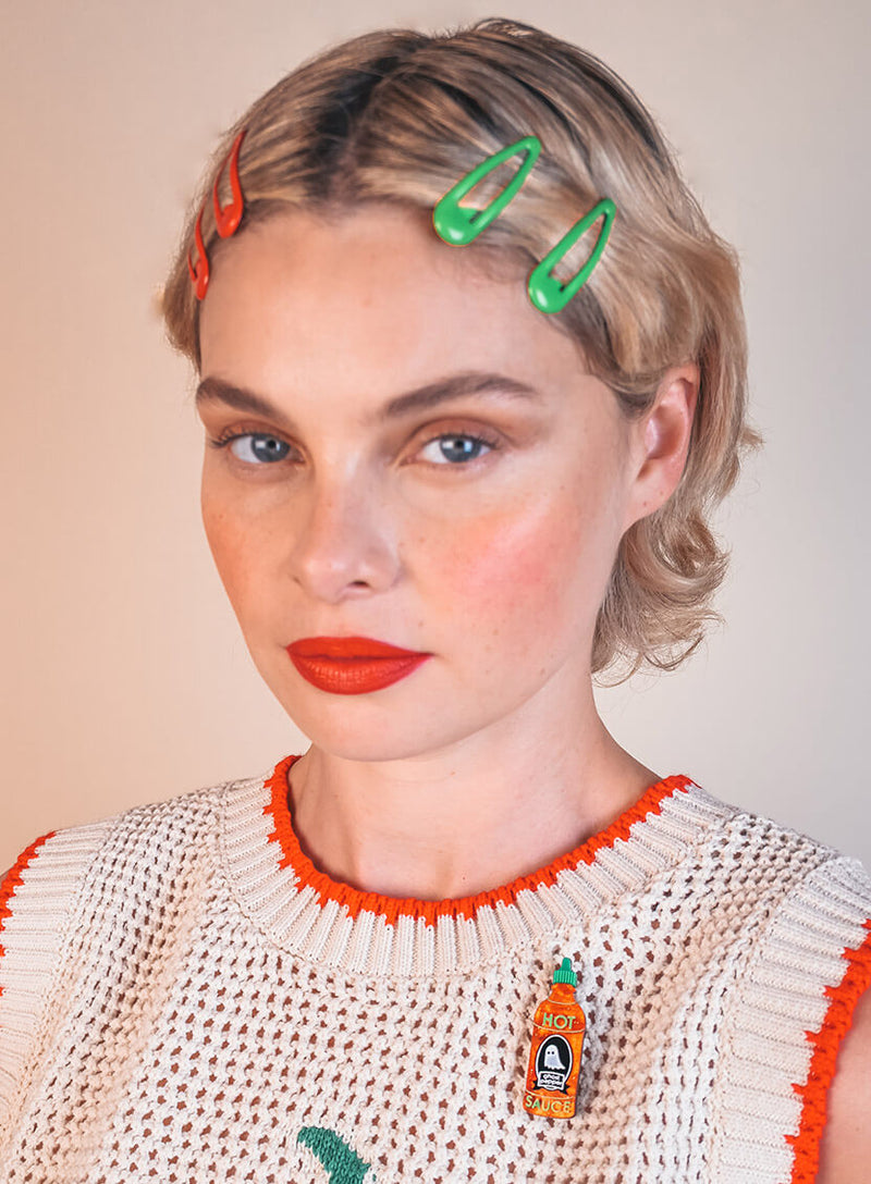 Ghost Pepper Brooch