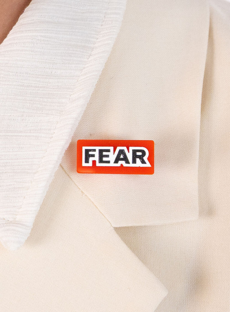 Gilbert and George Fear Brooch