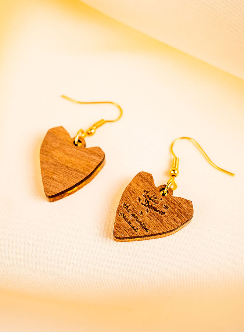 Golden Heart Earrings