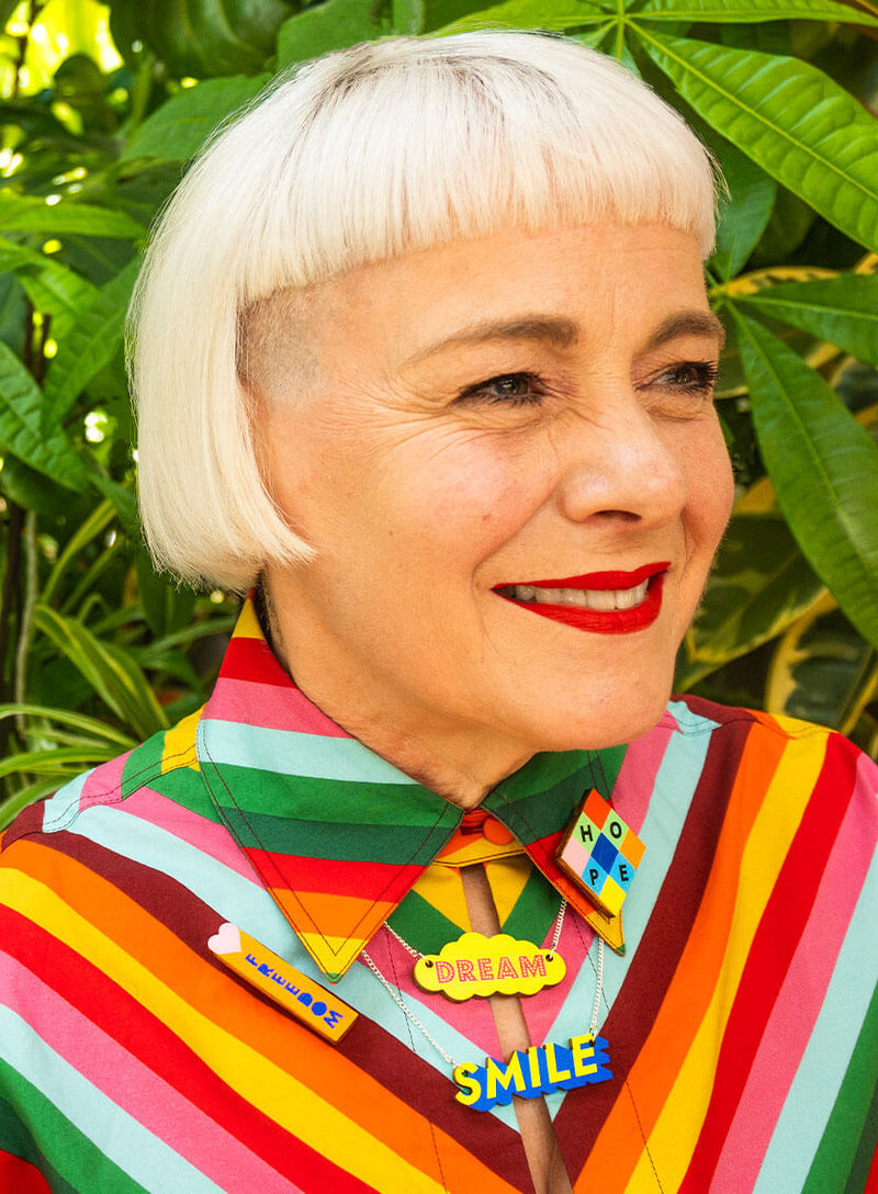 FREEDOM Brooch | Tatty Devine X Morag Myerscough Blackpool Project