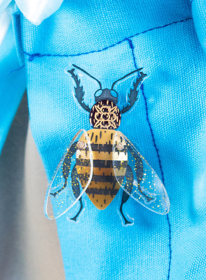Heraldic Bee Brooch