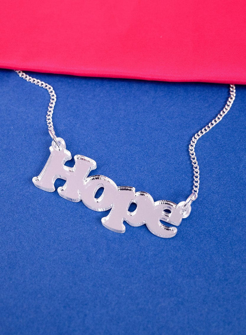 Tatty Devine Hope Necklace - Silver Mirror