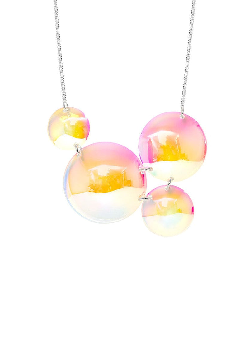 Iridescent Acrylic Bubbles Necklace by Tatty Devine