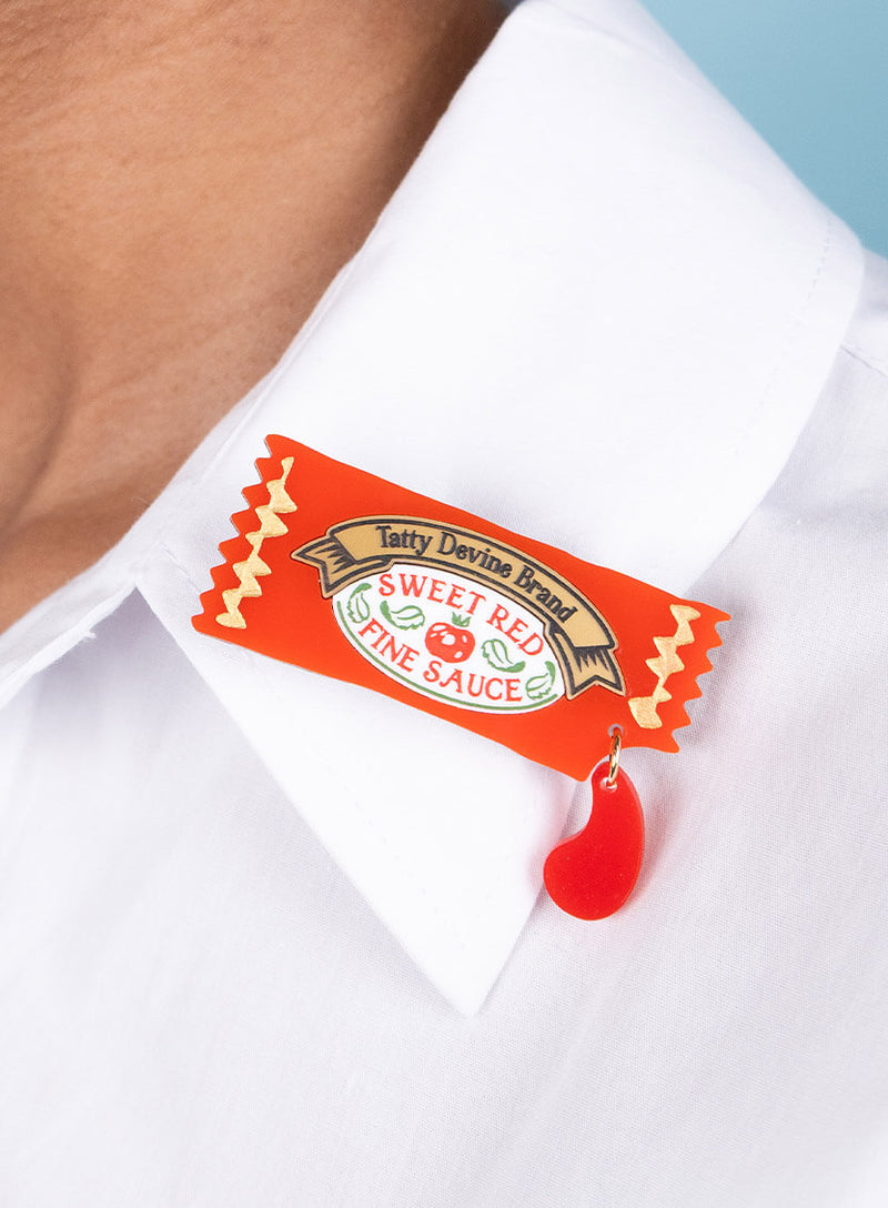 Ketchup Brooch