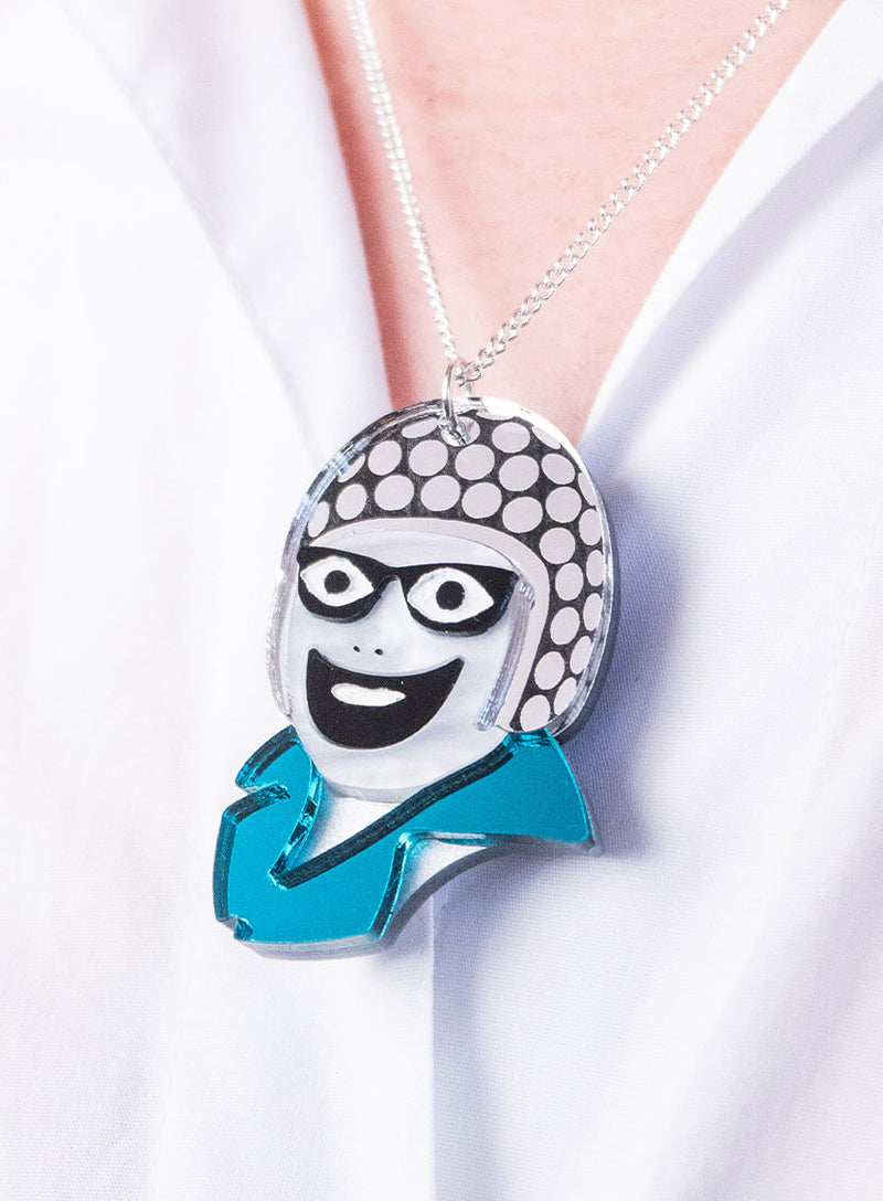 Leigh Bowery Helmet Pendant Necklace