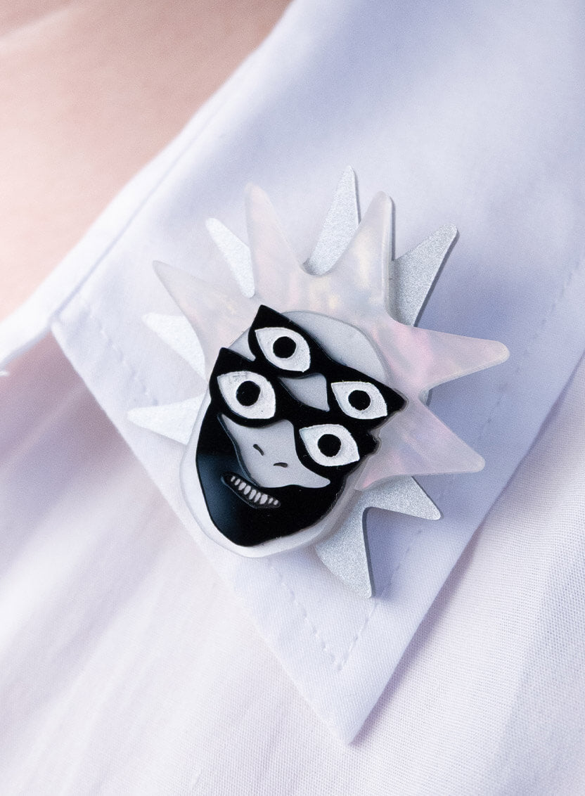 Leigh Bowery Spiked Wig Brooch