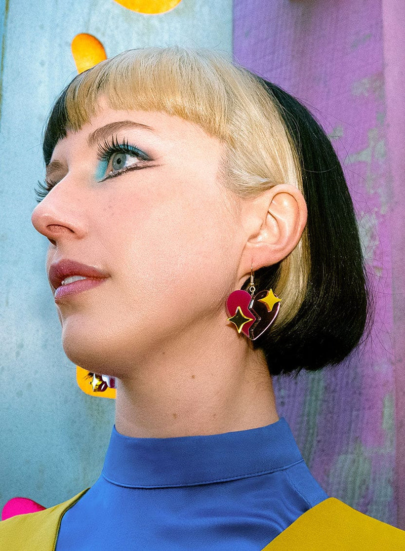 Tatty Devine x Rachel Maclean LOVE ꓕꓤⱯƎH Earrings