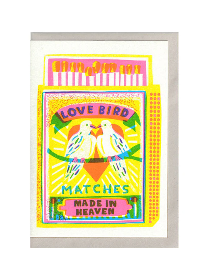 The Printed Peanut - Love Bird Match Card
