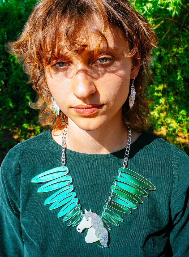 Majestic Pegasus Statement Necklace