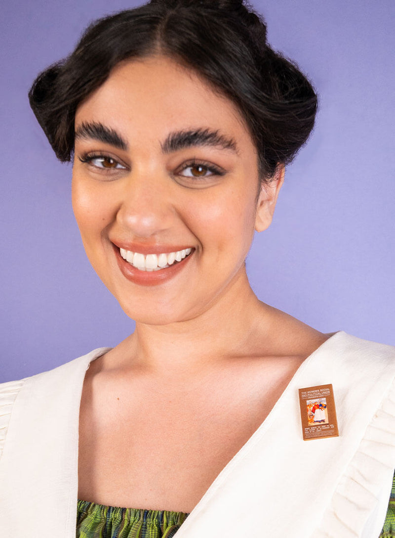 Suffragette Member's Card Brooch