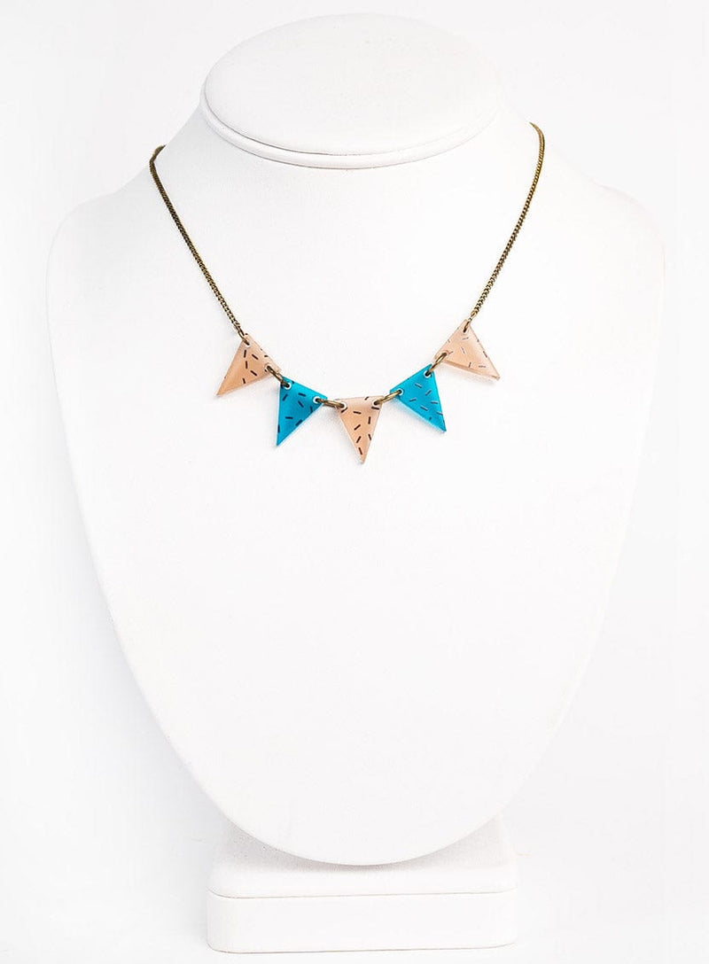 Tatty Devine Mini Bunting Necklace - Memphis Print