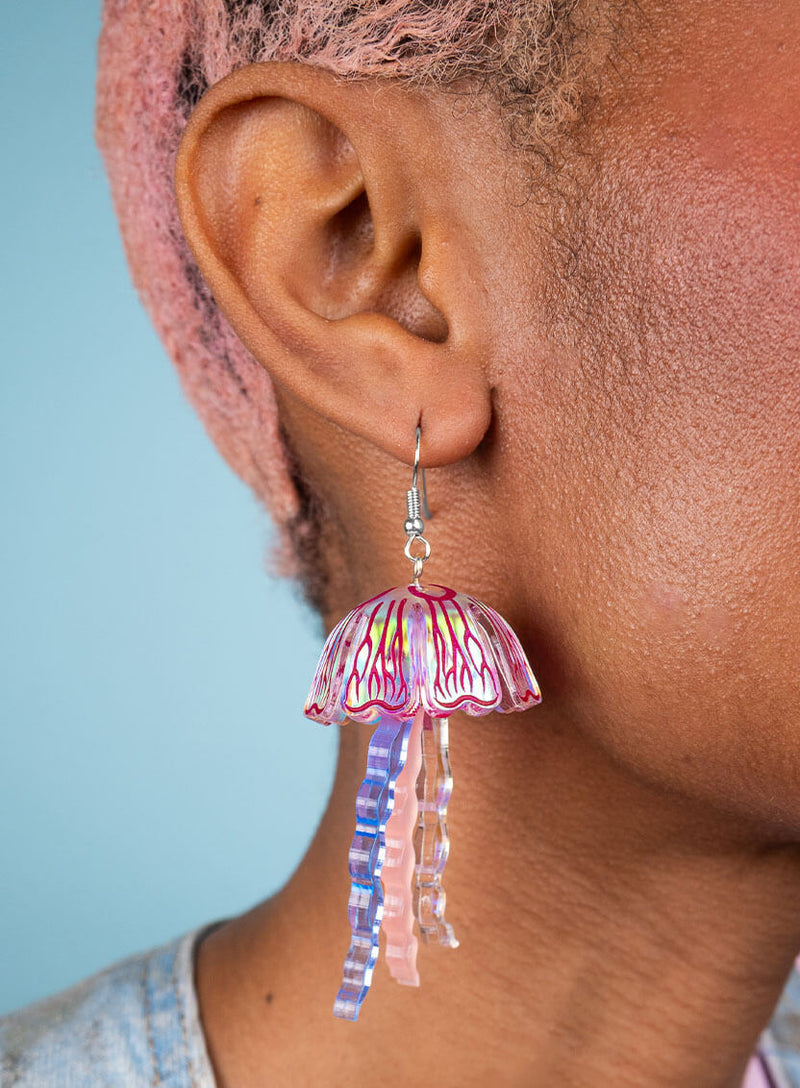 Moon Jellyfish Earrings