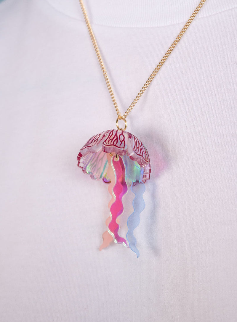 Moon Jellyfish Pendant