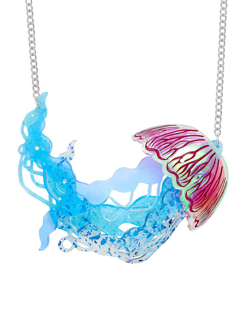 Moon Jellyfish Statement Necklace