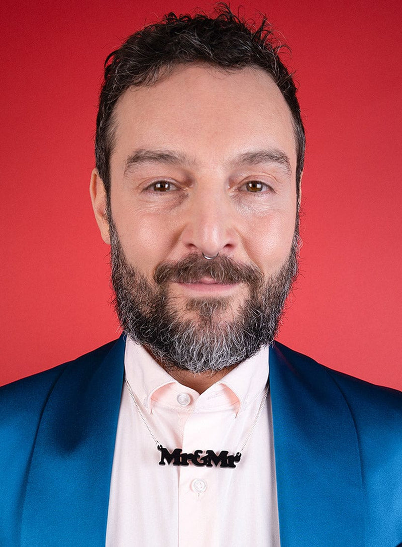 Tatty Devine Mr And Mr Necklace - Recycled Black