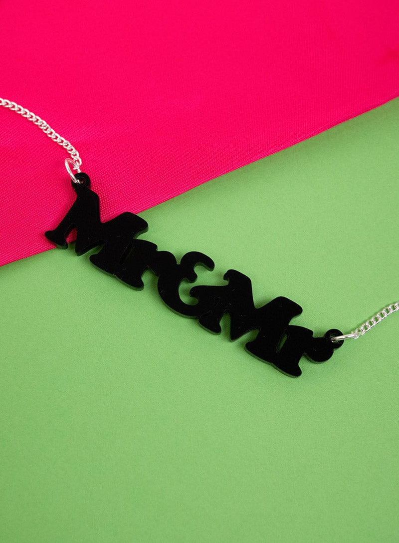 Tatty Devine Mr And Mr Necklace - Recycled Black